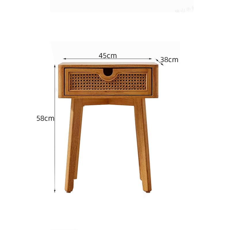 Buffet en bois naturel de qualité supérieure, meuble d'accent moderne en rotin pour séjour - 3