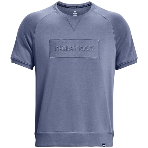 Under Armour Mens Project Rock Gym T-Shirt Blue M
