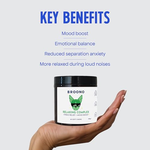 Calming Chews for Dogs - With L-Theanine, L-Tryptophan, Magnesium Bisglycinate - More at Ease at Home and Outdoors - Anxiety Relief, Focus & Mental Balance - Relaxing Complex - Image 3