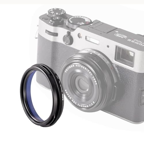 Kase MCUV UV Protection Lens Filter for Fujifilm X100 Series Camera (X100, X100S, X100F, X100T, X100V, X100VI) - Black Frame, Optical Glass HD Multi-Coated, Compact Camera Accessories