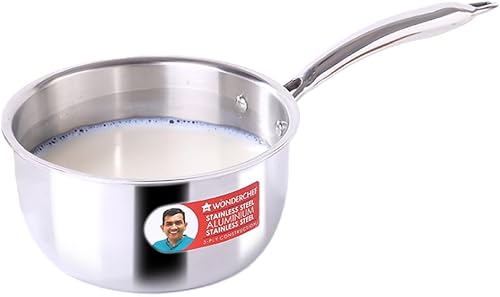 Miniatura 9 de Wonderchef Nigella Triply - Olla de cocina (acero inoxidable, 7.1 in)