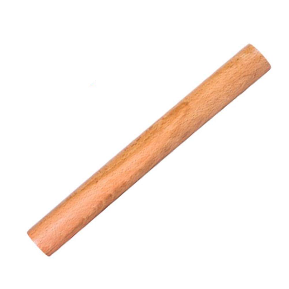 Mattarello in legno di faggio, rastremato, versatile, con superficie antiaderente, per gommose, biscotti e tagliatelle, ideale per la cucina domestica, dimensioni: 59 x 3,5 cm