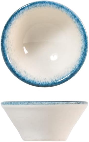 H&H Jupiter Set of 6 Square Porcelain Saucers, 10 cm