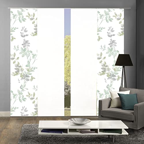 wohnfuehlidee 4er-Set Schiebegardinen Madeleine Blickdicht, Höhe 245 cm, Salbei