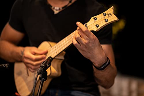 Ukulélé Concert électro-acoustique Ortega Guitars – Série Bamboo – avec housse Deluxe – bambou (RUNAB-CC) - Les Beatles, Paul McCartney, John Lennon, RIngo Starr, George Harrison Ukulélé Concert électro-acoustique Ortega Guitars - Série Bamboo - avec housse Deluxe - bambou (RUNAB-CC) – Image 5