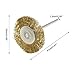 LDEXIN 20Pcs Brass Wire Wheels T-Shape Wire Wheel Brushes with 3/32
