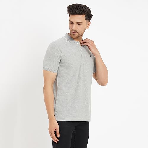 Image of Duke Stardust Men Half Sleeve Cotton T-Shirt (SD51 Grey Melange XL)