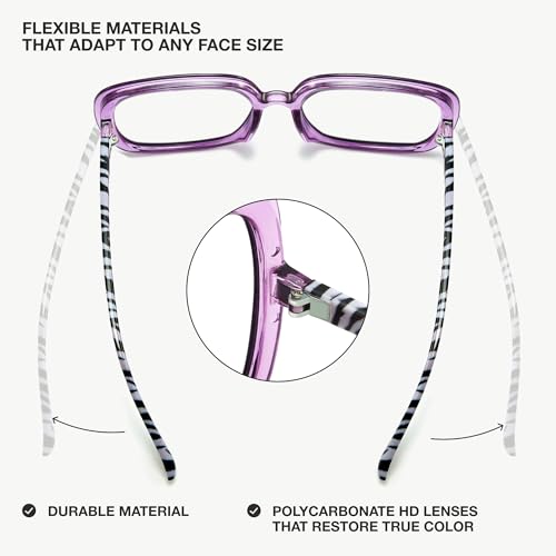 Image of miyya Blue Light Blocking Glasses for Women, Blue Light Glasses for Women Oversized Fashion Glasses