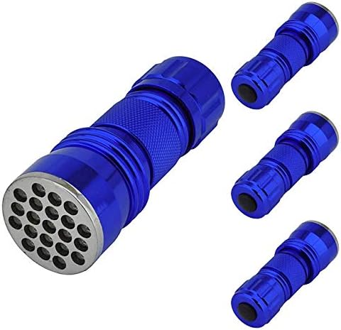 LED Flashlight 21-LED 3xAAA (4-Pack), Purple, 7305PUx4