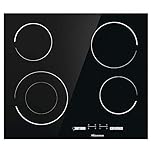 Hisense E6432C Built-in 60cm Electric Ceramic Hob with Child Lock, Touch control, Timer Function - Black 7200W, 20 x 24 x 2 inches (L x W x H)
