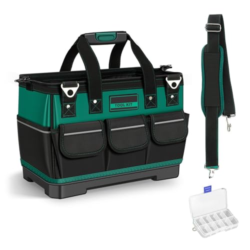 16/18/20/23 inch Tool Bag with Adjustable Shoulder Strap, Waterproof Tool Pack with Large Capacity Tool Storage Bag