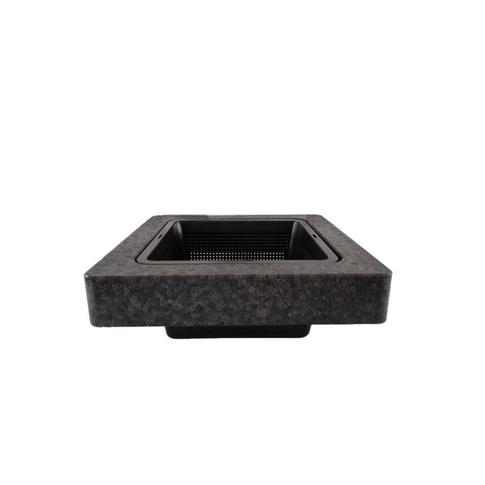 Set 2X schwimmende Pflanzinsel eckig 25x25x5 für Koi und Teich Insel Pflanzkorb groß