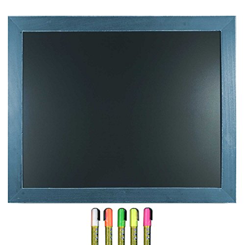 Cohas Framed Chalkboard Includes Blackboard In Country Craft Frame And Liquid Chalk Marker, 16 X 20 Inches, Williamsburg Blue Frame #TOP11