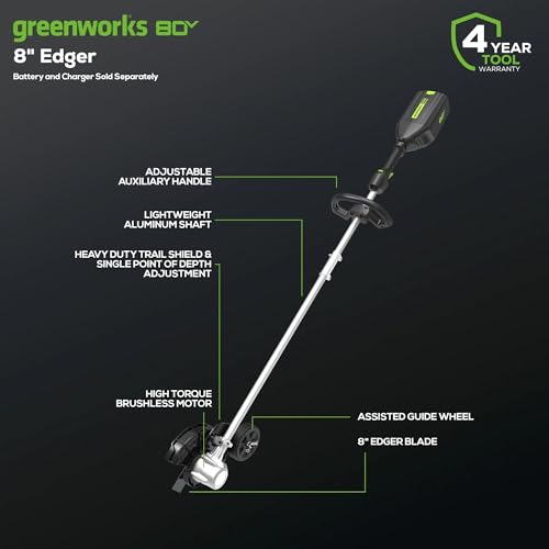 Image of Greenworks Pro 80V 8 inch Brushless Edger, Battery Not Included ED80L00