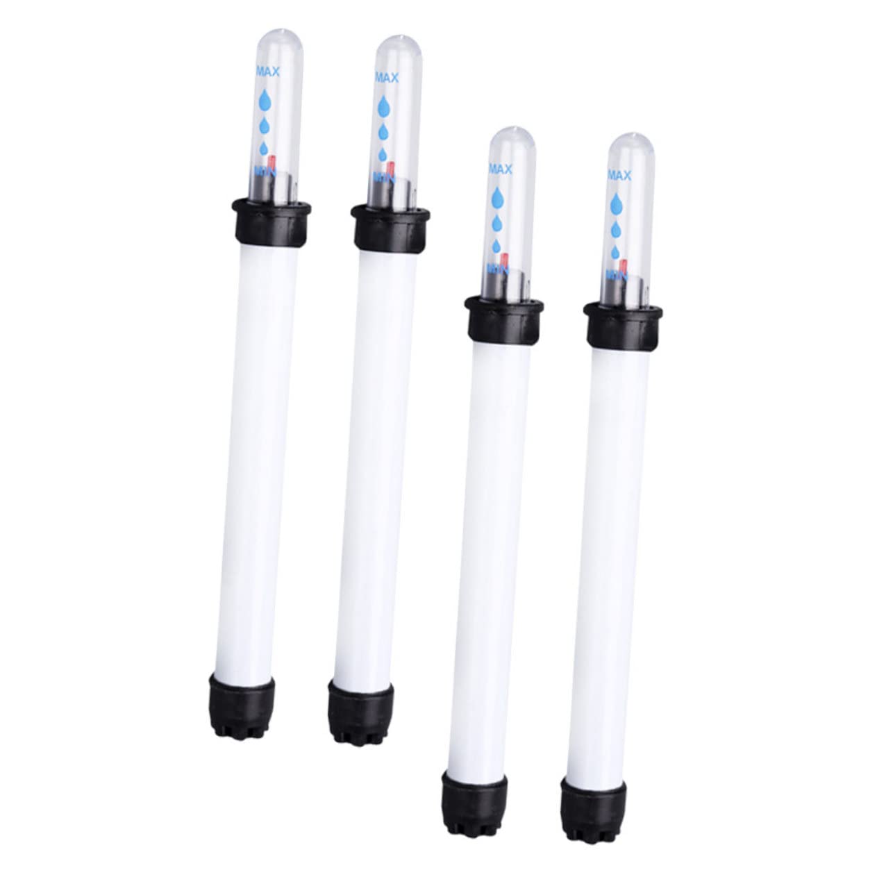 BESPORTBLE 5 Sätze Wasserstandsanzeige Temperaturanzeige Spiel Gebogener Schwanenhals Wasserkocher Solar Niederschlagsanzeige Aquarium Thermostat Durchsichtige Ornamente 4 Stück * 5