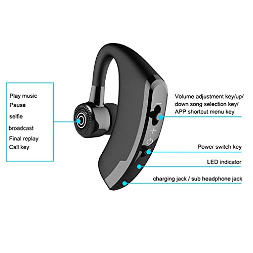 V9 Car Business Headset Bilaterale stereo Ruisonderdrukkingstechnologie Power Display Spraakbesturing Oproepfunctie Nfc… - Image 6