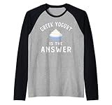 Ropa de yogur griego - Mejor diseño divertido de amantes de los yogures Camiseta Manga Raglan