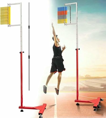 APKLJIUY Jump Measurement Tester,Vertical Jump Tester, Vertical Jumping, Standing Jumping Equipment, Vertical Test(Yellow+Rod)
