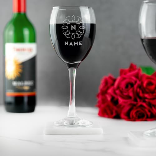 So Bespoke Personalised Engraved Wine Glass - Birthday Gift - For Her (Style 2)