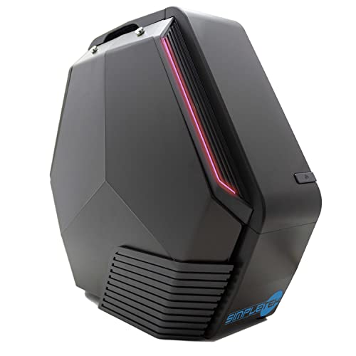 Boîtier de jeu PC de bureau haut de gamme noir au design hexagonal