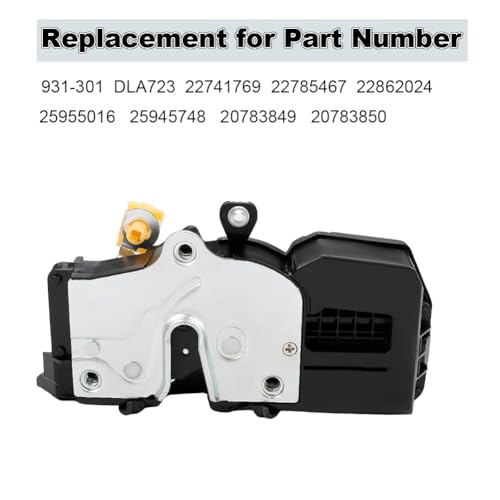 Image of WMPHE Driver Side Door Lock Actuator Compatible with Cadillac Escalade Chevrolet Suburban Chevy Tahoe GMC Yukon 2010-2014, Replacement for 931-301 DLA723 22741769 22785467 22862024- Front Left