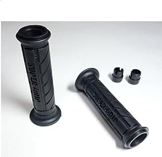 Supergrip スーパーグリップ 摩托车把手汽车尾部穿透式黑色全长约130 mm 附 バーエンドキャップ SG251
