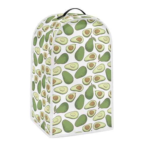 Image of Green Avocado Blender Dust Cover, Anti Fingerprint Polyester Stand Mixer or Coffee Maker Appliance Protector, Machine Washable Blender Cover for Kitchen Appliance