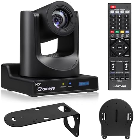 Cámara Videoconferencia PTZ 1080P FoxPro | Seguimiento Facial AI, Zoom Óptico 3x, Micrófonos