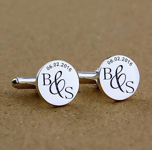 Mancuernillas personalizadas grabadas para hombre miniatura 5