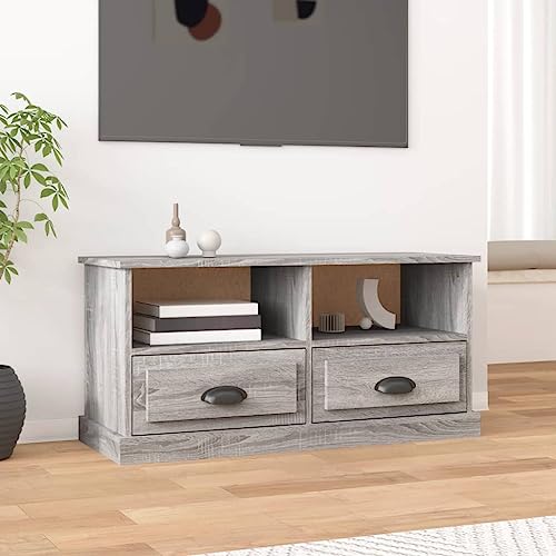 Meuble TV compact gris Sonoma pour optimiser le rangement des petits salons - 2