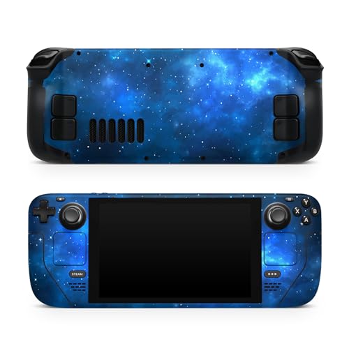 Skin Steam Deck vinyle bleu accessoire de protection autocollant Galaxy