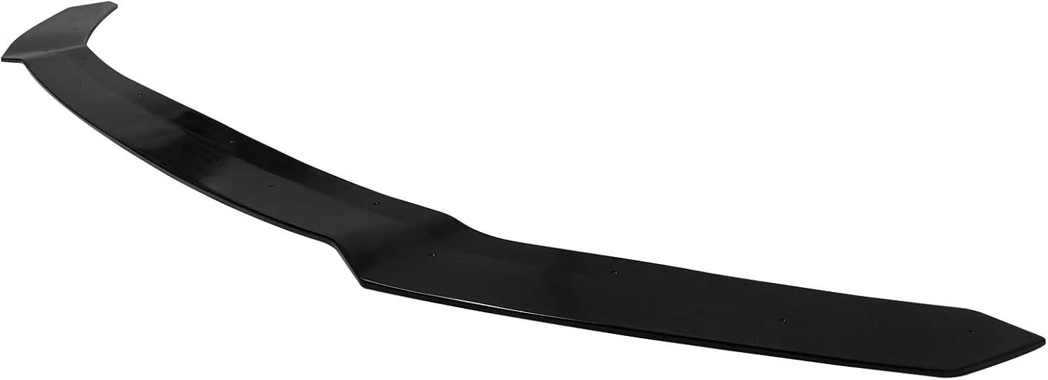 IKON MOTORSPORTS Front Bumper Lip, Compatible with 2017-2021 Honda Civic Si & Hatchback, HFP Style Unpainted Black PU Polyurethane Air Dam Chin Spoiler Protector Splitter