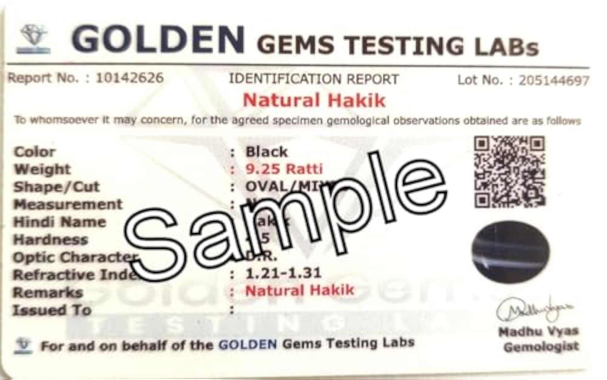 Natural Sulemani Hakik Adjustable Ring, Lab Certified