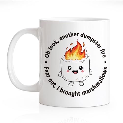 RZHV "Dumpster Fire" Coffee Mug - Sarcastic Office Gift