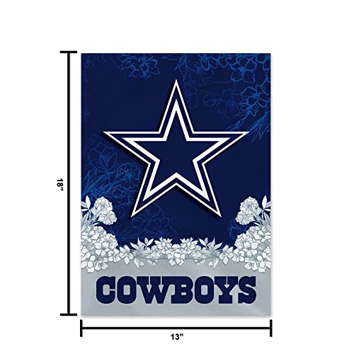 Image of Rico Industries NFL Standard /Primary 13 inch x 18 inch Double Sided Garden Flag - Great Gift for Men, Women, & Fans