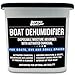 Boat Dehumidifier Moisture Absorber and Charcoal Deodorizer Remove Damp Musty Mold Smell | Basement Closet Home RV or Boating