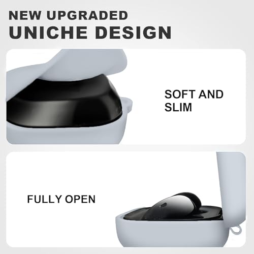 Image of Soft Silicone Case Cover Compatible with Samsung Galaxy Buds Core (2025) (Grey)