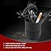gunroil 1 Pack Car Ashtray with Lid, One-second Opening Design, Flame Retardant ABS Vehicle Ashtray, Universal Portable Automotive Cup Holder Accessories for Truck Office Home (Black)