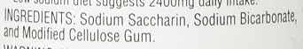 3 pack 1 grain 500 saccharin tablets