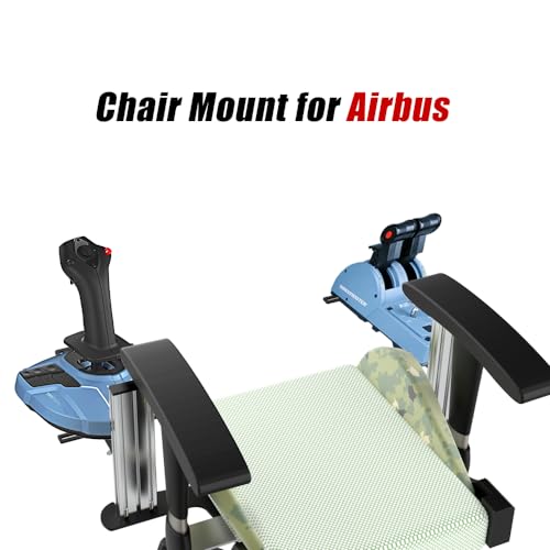 EG STARTS 2 Set Chair Mount for Flight Sim Game Joystick, Throttle & Hotas Systems Compatible with L