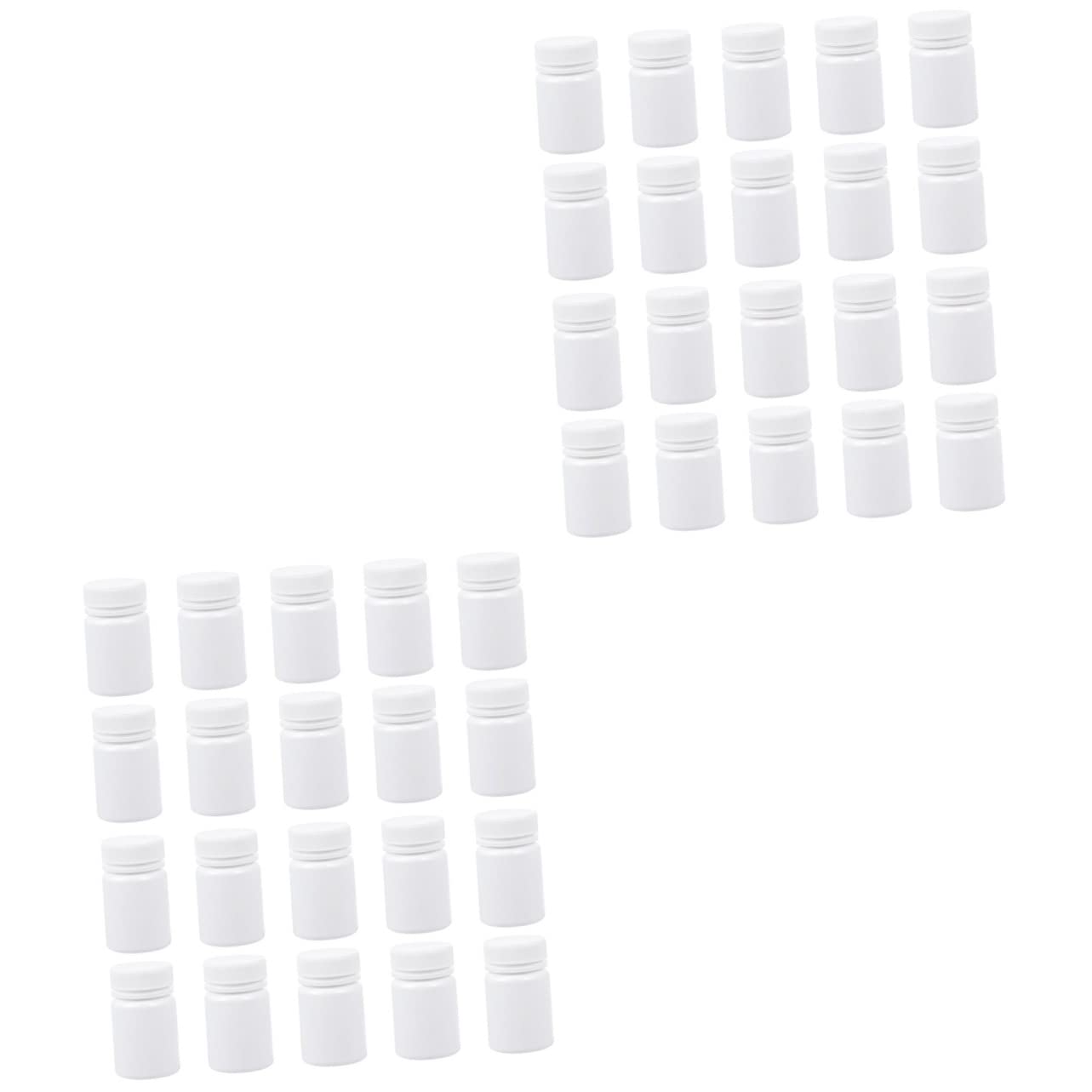 DOITOOL Mini Pastillas 60 Piezas Frasco De Medicina Botella De Medicina En Polvo Medicamento Botella De Vacía Botellas De Vacías Viajar Polietileno Poseedor