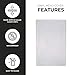 Risch Double-Sided All Clear Vinyl Menu Cover, Two-Sided 2 View Plastic Menu Holder, Slip in Top-Loading Cover, Wipeable, Reusable, 8.5” x 14”, Pack of 24
