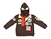 Peanuts Little Boys' Toddler Character Hoodie, Brown, 2T