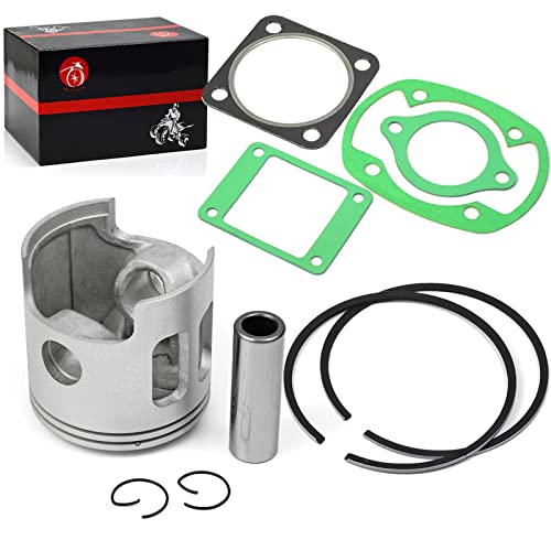 Oversize 0.5mm Piston Gasket Kit & Piston Ring For Yamaha G1 2 Cycle Gas Golf Cart 1978-1989 by MOTO1988 - Image 3