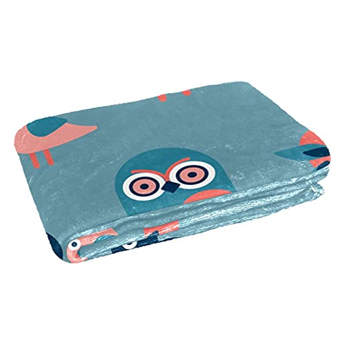 Couverture chaude nid douillet plaid oiseaux pour soirées cocooning