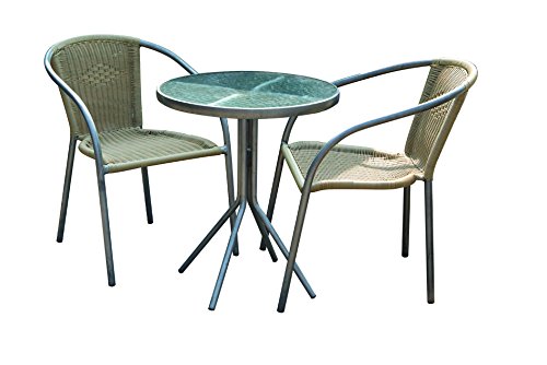 Bosmere Weatherproof Cafe Round Table & Chairs Cover 43" Diameter X 34" High, Green #TOP2