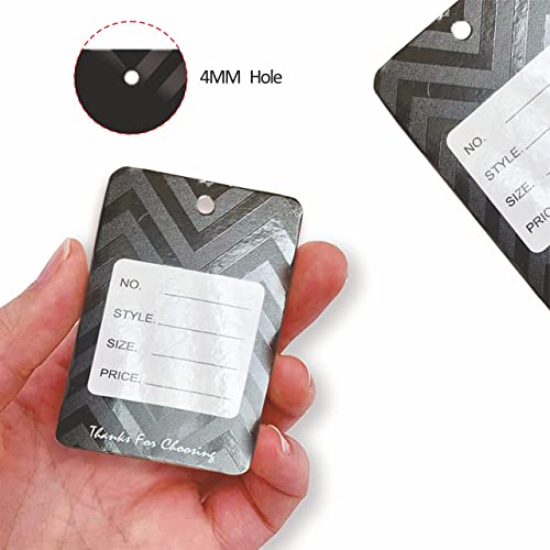 Image of DEEPTAGS Paper Price MRP Tag Labels with Black Loop Pins, 1000 PCS