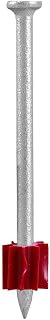 Freeman 2-1/2" Galvanized Single Pin Concrete Nails with Red Flute - 100 Pack, Ramset Hilti Compatible CNDPN25