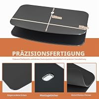 HEMUDU Monitorhalterung Verstärkungsplatte für dünne, Glas und andere zerbrechliche Tischplatte, Stahlhalterung Platte passt die meisten Monitor Stand C-Klemme Installation HD05B-001P – Ansicht 5