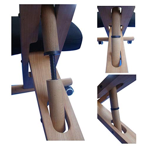 Autopeck Massage Comfort Ergonomic Wooden Kneeling Chair Posture Thick Cushion Seat With Height Adjustable Suitable For Home And Office #TOP3